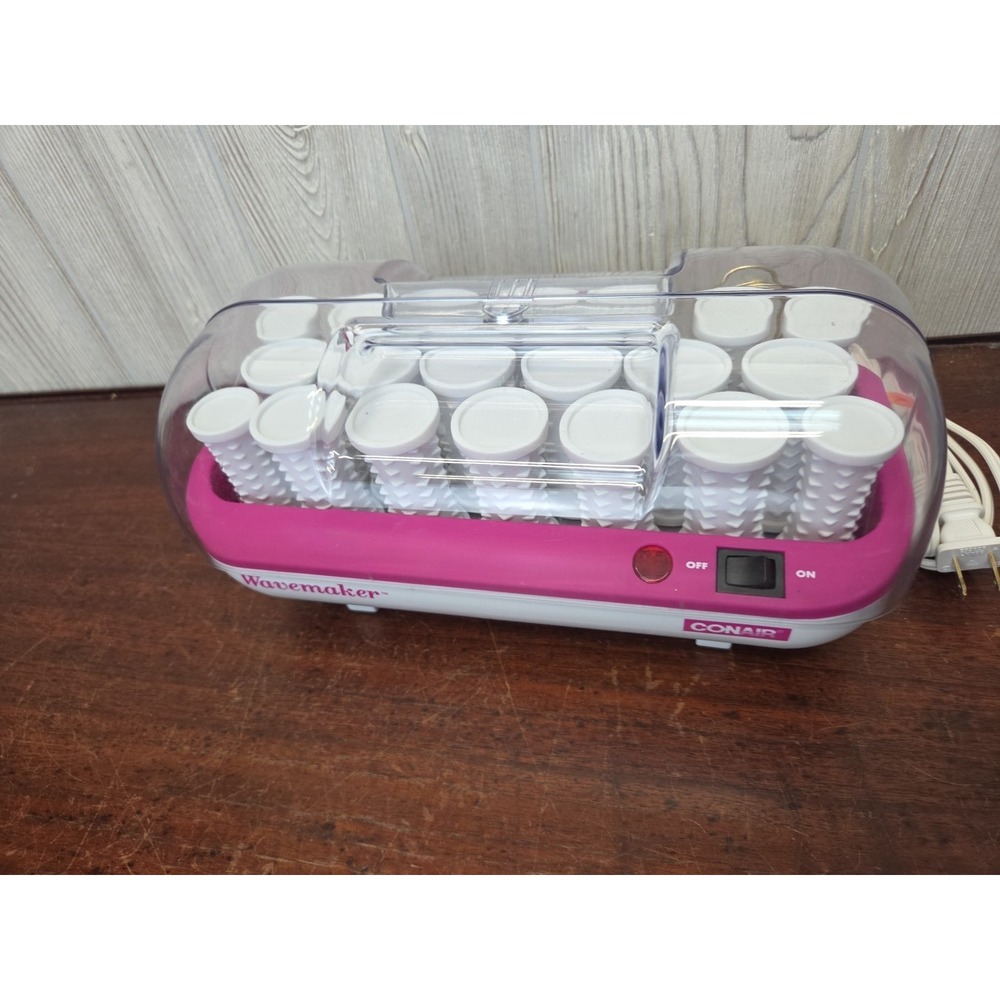 Conair Wavemaker VTG Hair Curlers Model HS 16X Hot Rollers W/ Clips Dance 400W - Picture 2 of 7